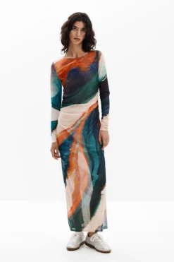 Vestidos E Macacões<Desigual Vestido estampado
