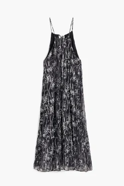 Vestidos E Macacões<Desigual Vestido halter com ilustrações de flores