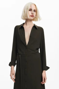 Vestidos E Macacões<Desigual Vestido longo camisa