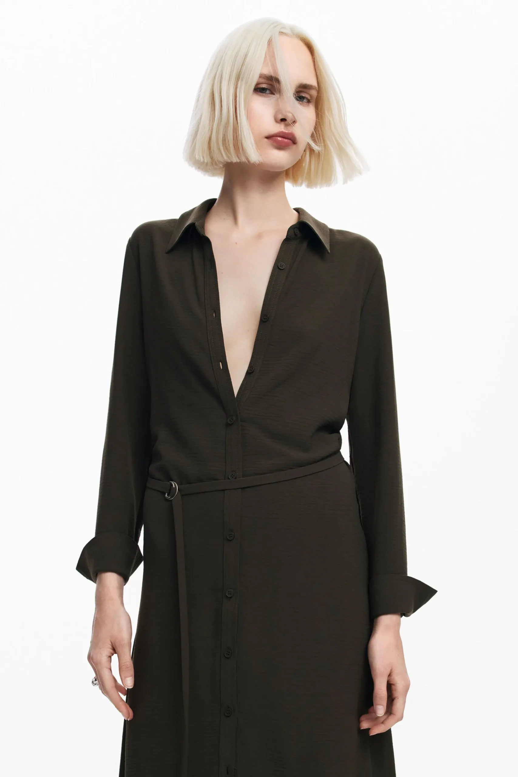 Vestidos E Macacões<Desigual Vestido longo camisa
