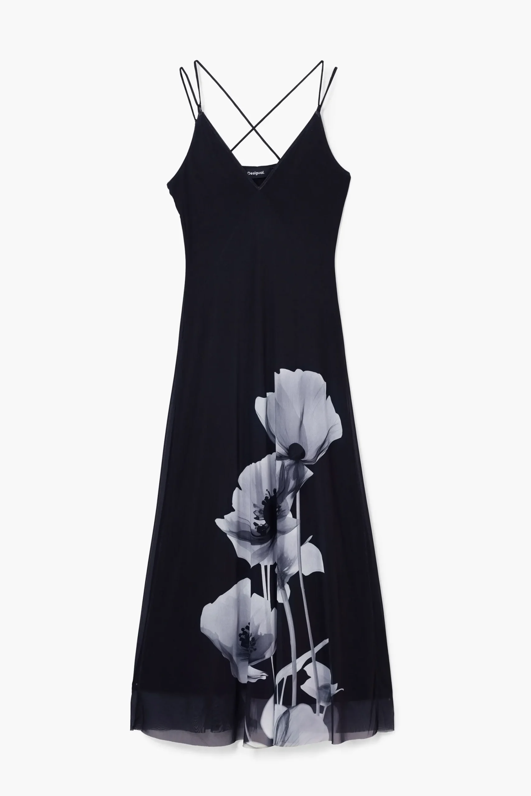 Vestidos E Macacões<Desigual Vestido longo de papoulas