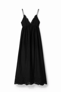 Vestidos E Macacões<Desigual Vestido longo de renda