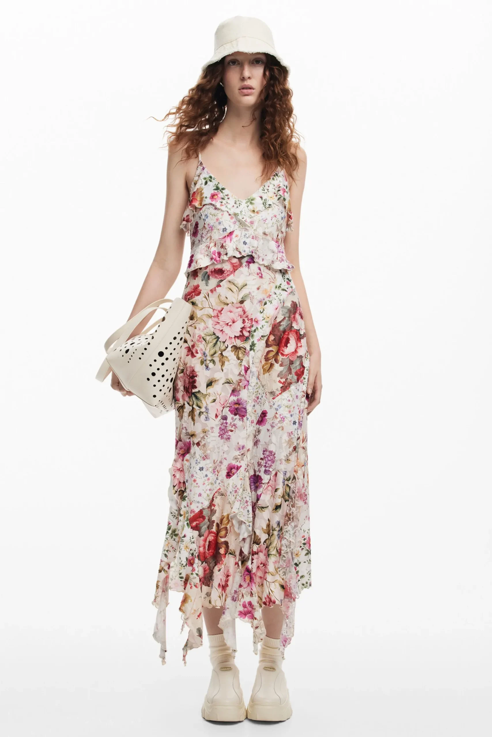 Vestidos E Macacões<Desigual Vestido longo flores