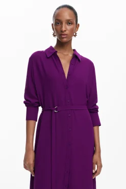 Vestidos E Macacões<Desigual Vestido longo tipo camiseiro