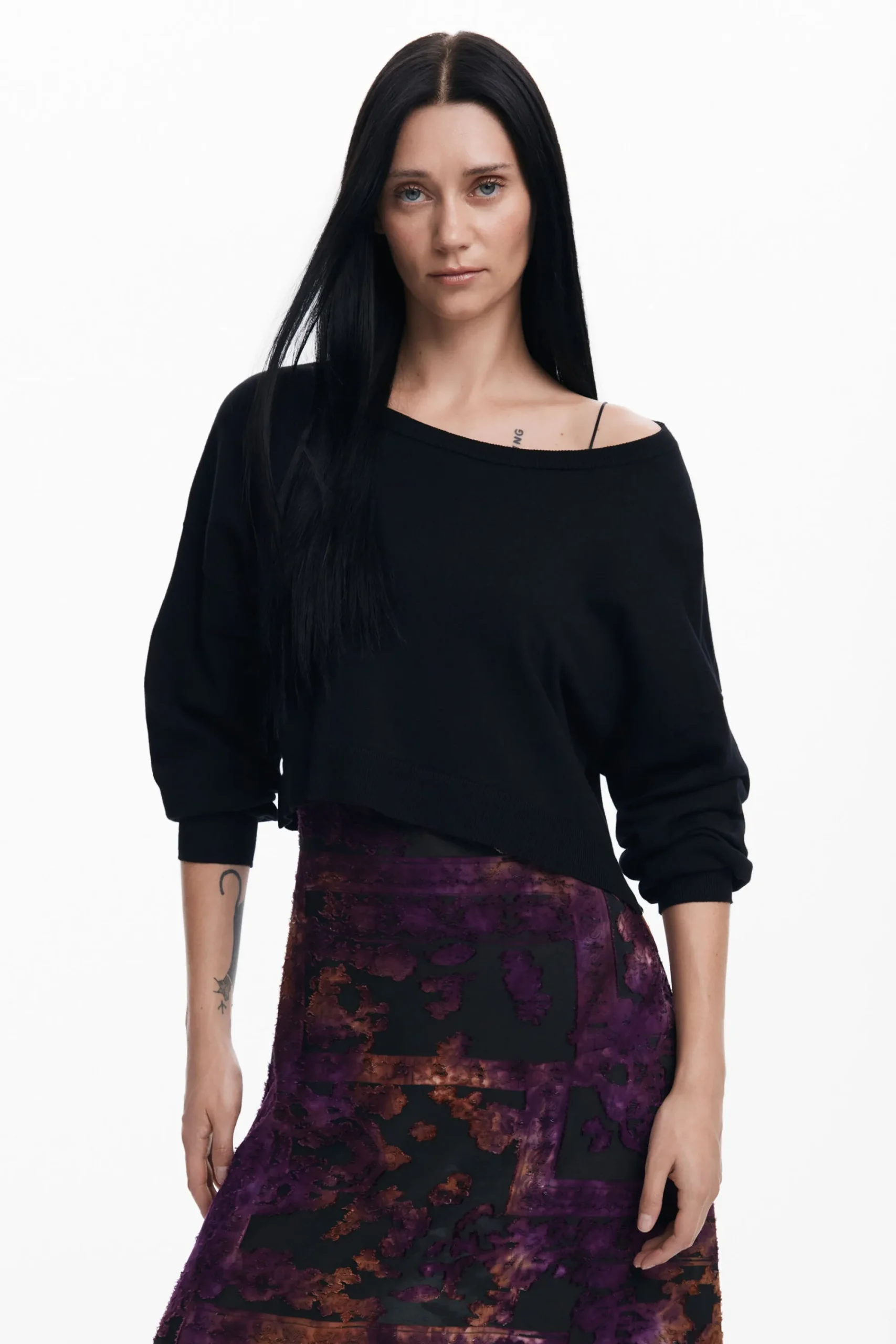 Roupa De Malha|Vestidos E Macacões<Desigual Vestido midi 2 em 1