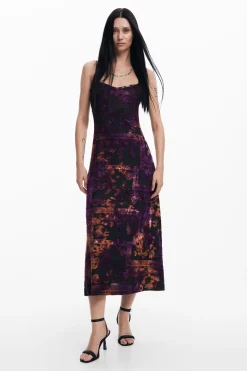 Roupa De Malha|Vestidos E Macacões<Desigual Vestido midi 2 em 1