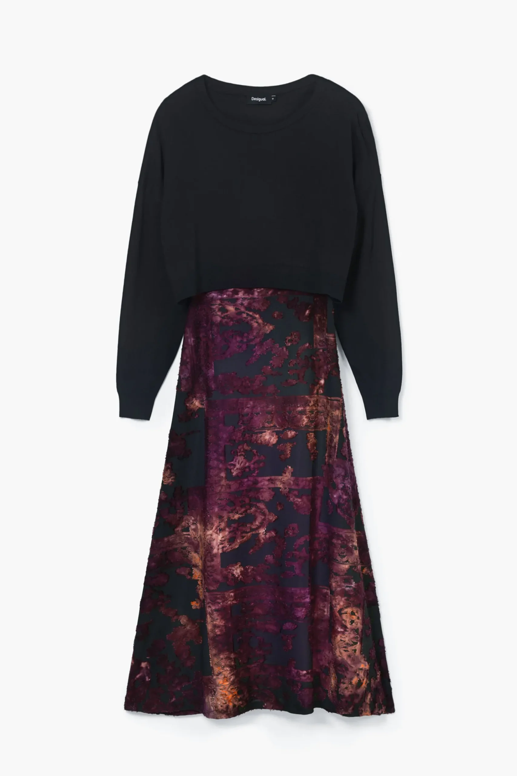 Roupa De Malha|Vestidos E Macacões<Desigual Vestido midi 2 em 1