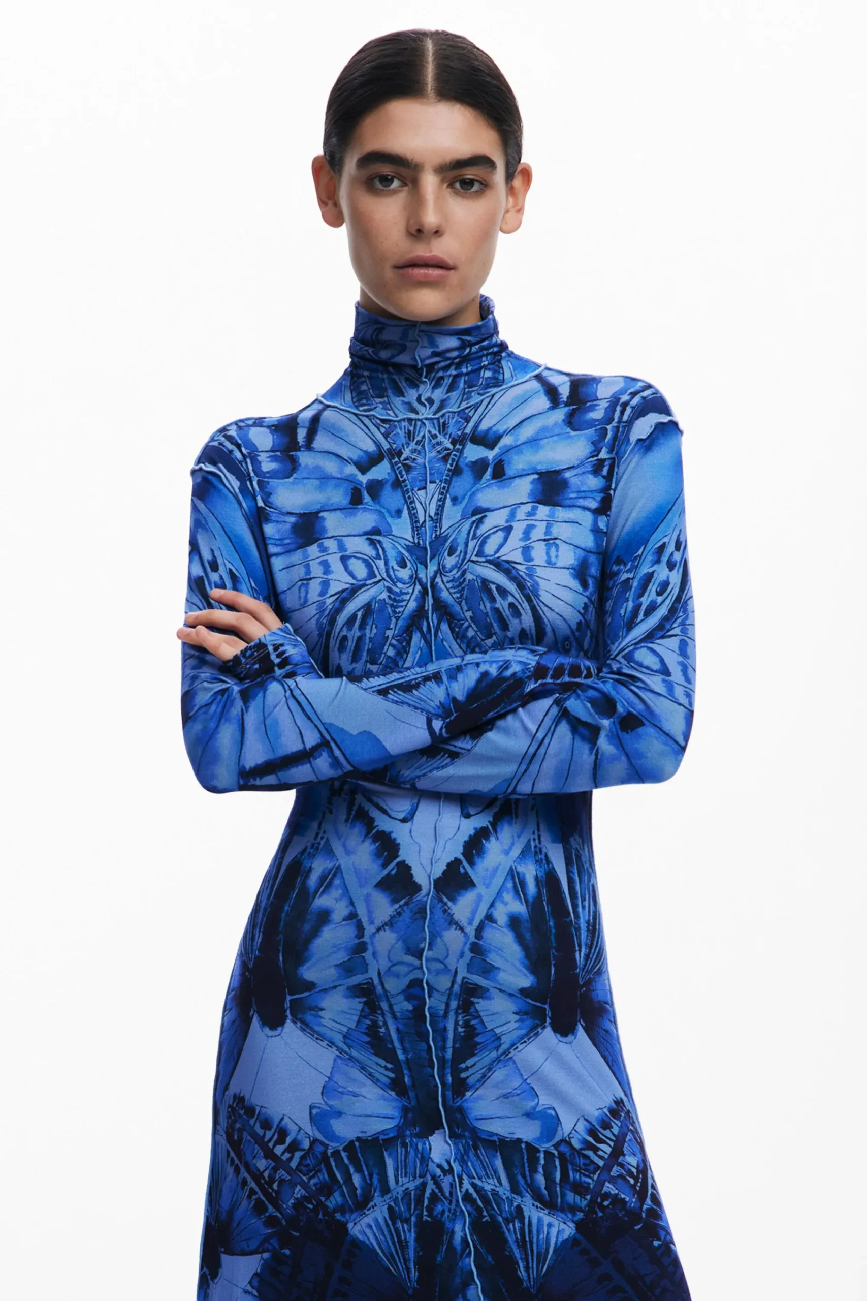 Vestidos E Macacões<Desigual Vestido midi borboleta
