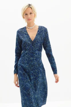 Vestidos E Macacões<Desigual Vestido midi camiseiro flores