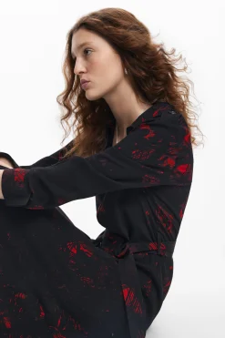 Vestidos E Macacões<Desigual Vestido midi camisero M. Christian Lacroix