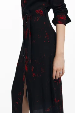 Vestidos E Macacões<Desigual Vestido midi camisero M. Christian Lacroix