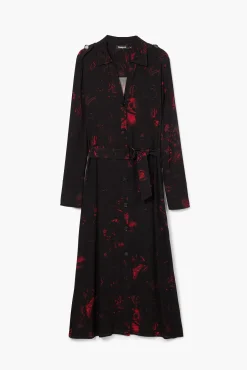 Vestidos E Macacões<Desigual Vestido midi camisero M. Christian Lacroix