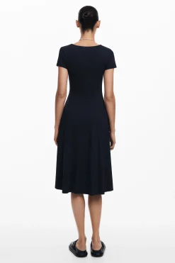 Vestidos E Macacões<Desigual Vestido midi com borboletas