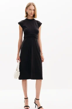 Vestidos E Macacões<Desigual Vestido midi com pregas