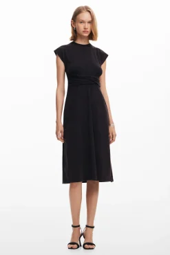 Vestidos E Macacões<Desigual Vestido midi com pregas