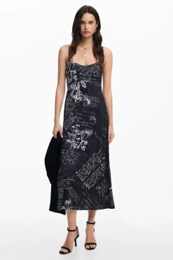 Roupa De Malha|Vestidos E Macacões<Desigual Vestido midi combinado