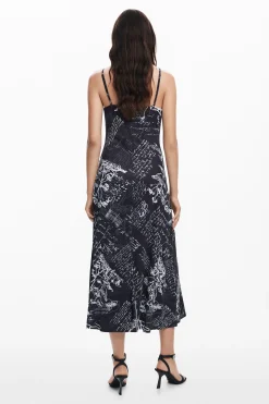 Roupa De Malha|Vestidos E Macacões<Desigual Vestido midi combinado