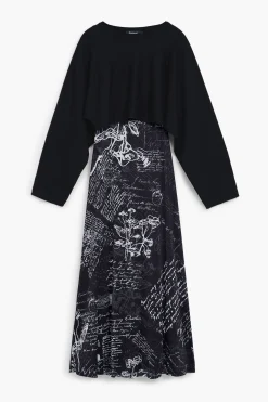 Roupa De Malha|Vestidos E Macacões<Desigual Vestido midi combinado