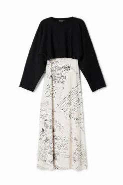 Vestidos E Macacões<Desigual Vestido midi combinado