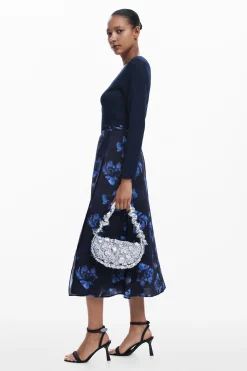 Vestidos E Macacões<Desigual Vestido midi combinado