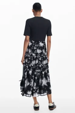 Vestidos E Macacões<Desigual Vestido midi combinado