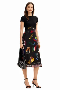 Vestidos E Macacões<Desigual Vestido midi combinado M. Christian Lacroix