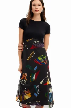 Vestidos E Macacões<Desigual Vestido midi combinado M. Christian Lacroix