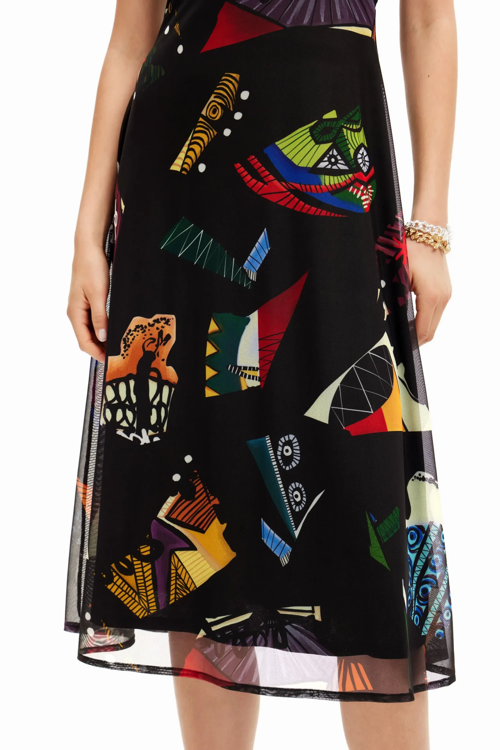 Vestidos E Macacões<Desigual Vestido midi combinado M. Christian Lacroix