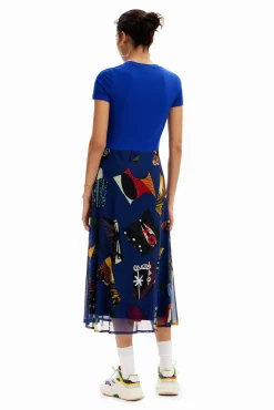 Vestidos E Macacões<Desigual Vestido midi combinado M. Christian Lacroix