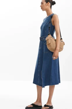 Vestidos E Macacões<Desigual Vestido midi de denim