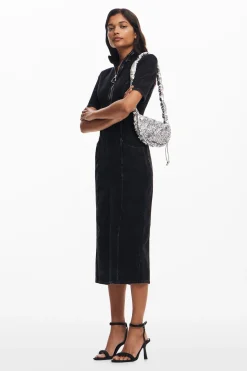 Vestidos E Macacões<Desigual Vestido midi de denim