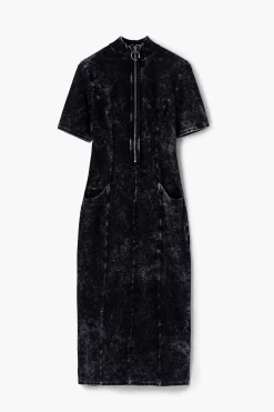 Vestidos E Macacões<Desigual Vestido midi de denim