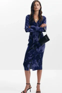 Roupa De Malha|Vestidos E Macacões<Desigual Vestido midi de flores