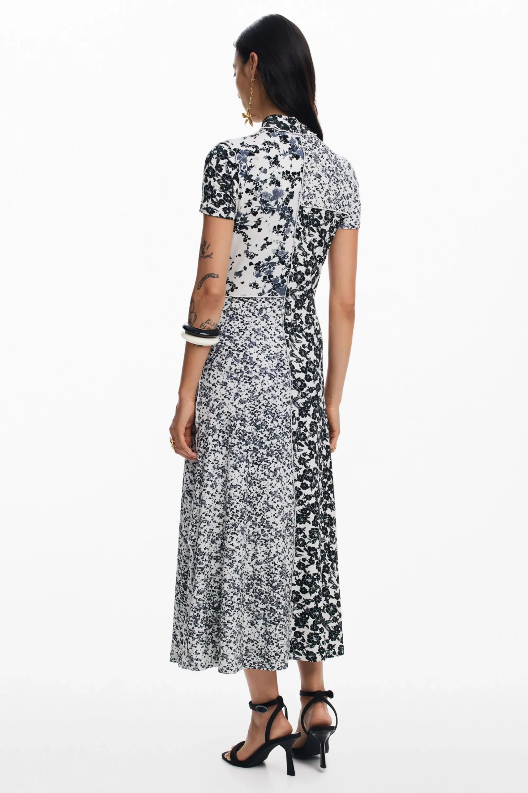 Vestidos E Macacões<Desigual Vestido midi de flores