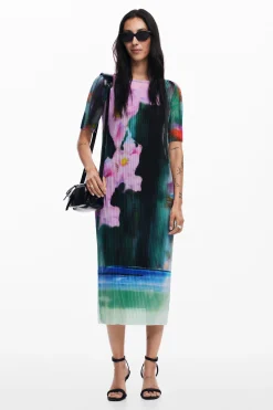 Vestidos E Macacões<Desigual Vestido midi de flores