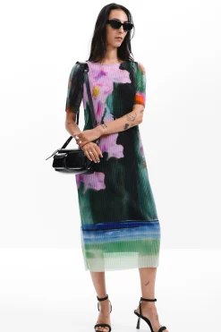 Vestidos E Macacões<Desigual Vestido midi de flores