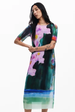Vestidos E Macacões<Desigual Vestido midi de flores