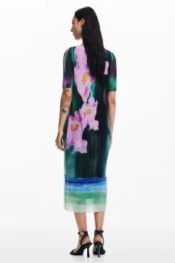 Vestidos E Macacões<Desigual Vestido midi de flores