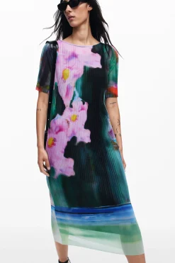 Vestidos E Macacões<Desigual Vestido midi de flores