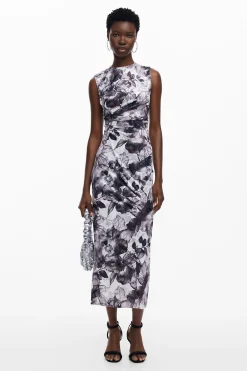 Vestidos E Macacões<Desigual Vestido midi de flores