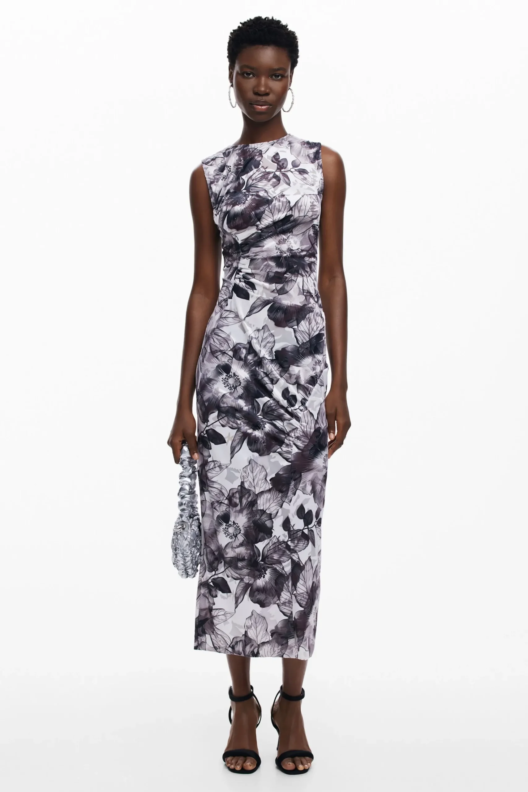 Vestidos E Macacões<Desigual Vestido midi de flores