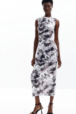 Vestidos E Macacões<Desigual Vestido midi de flores