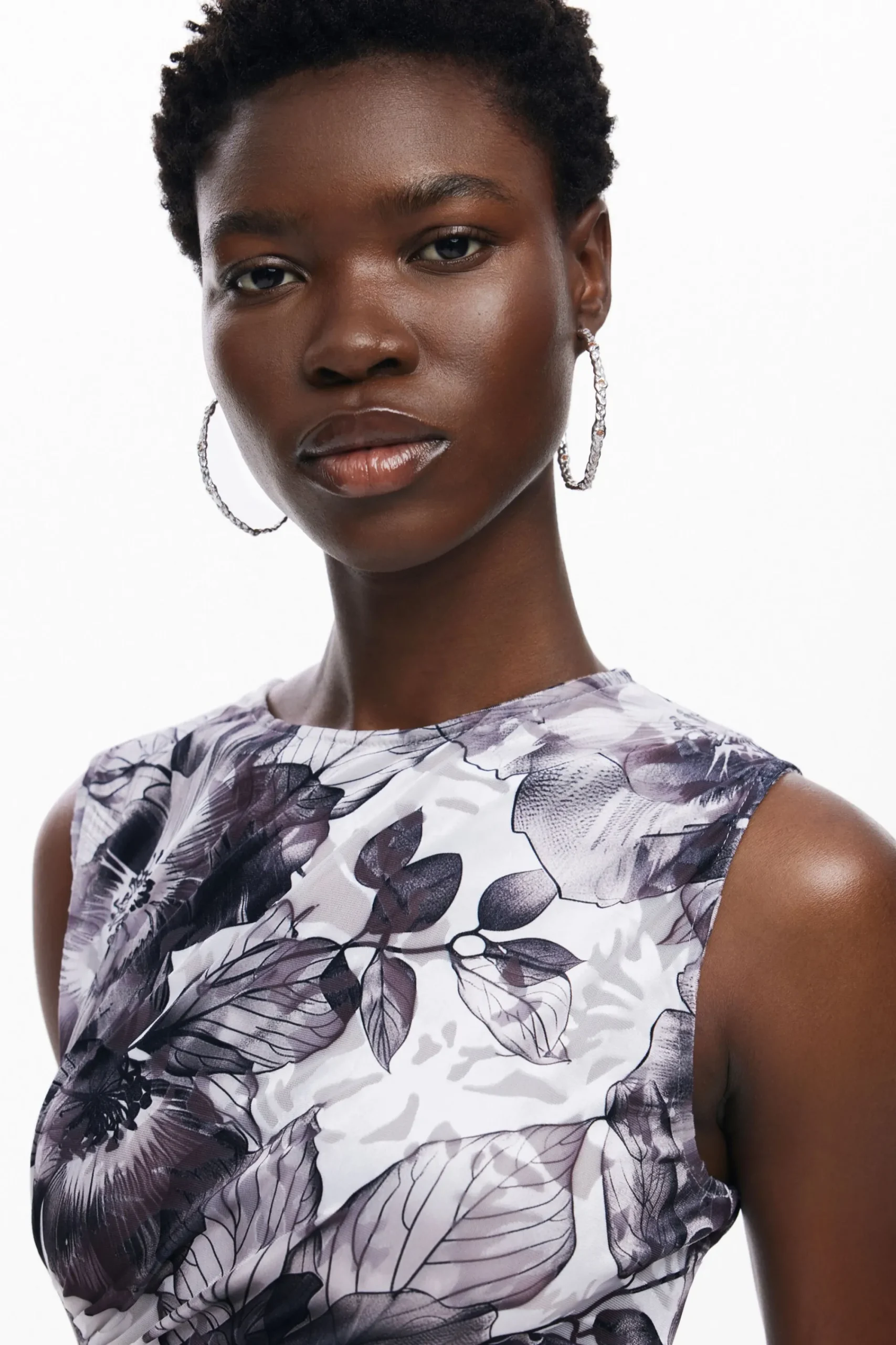Vestidos E Macacões<Desigual Vestido midi de flores