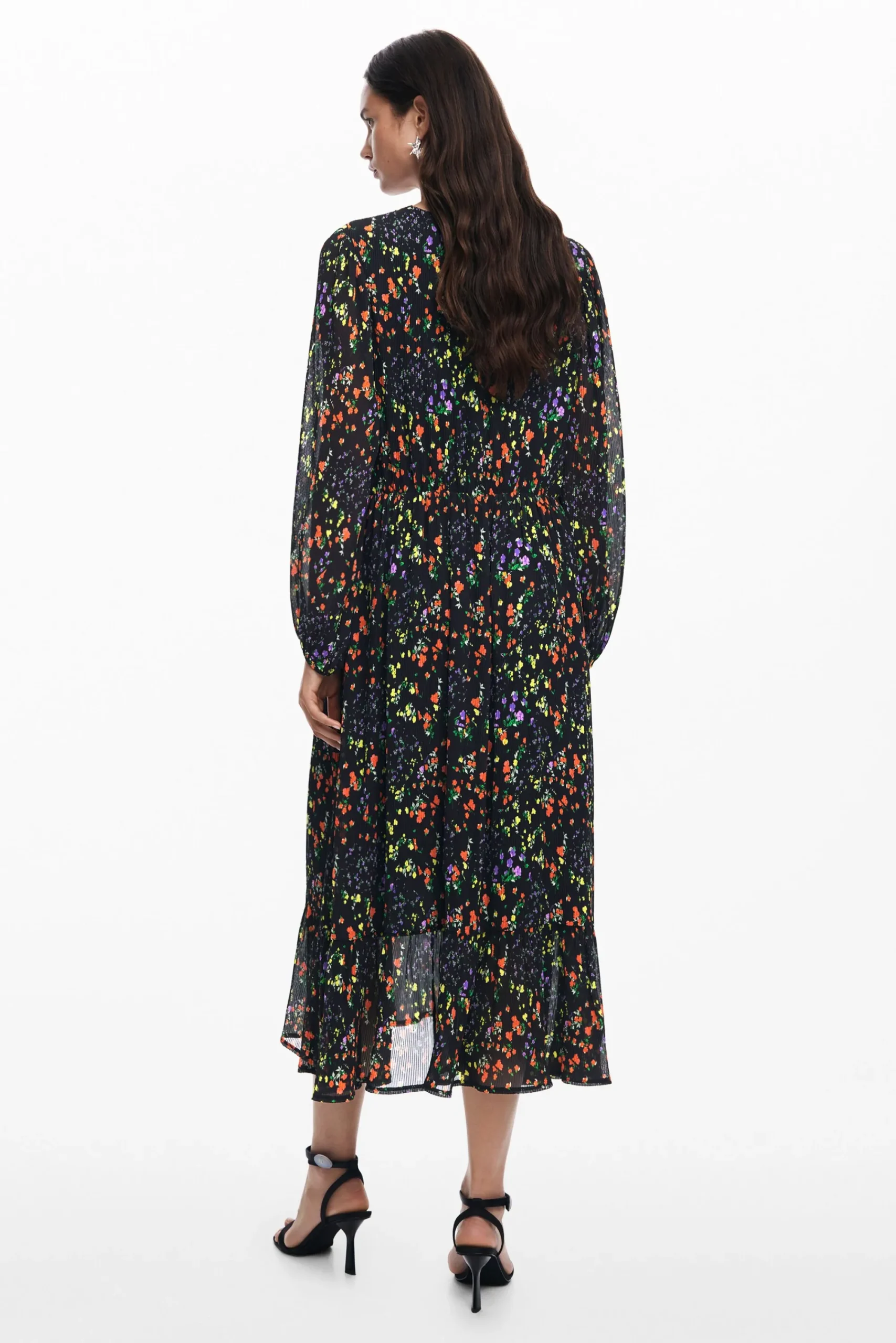 Vestidos E Macacões<Desigual Vestido midi de flores