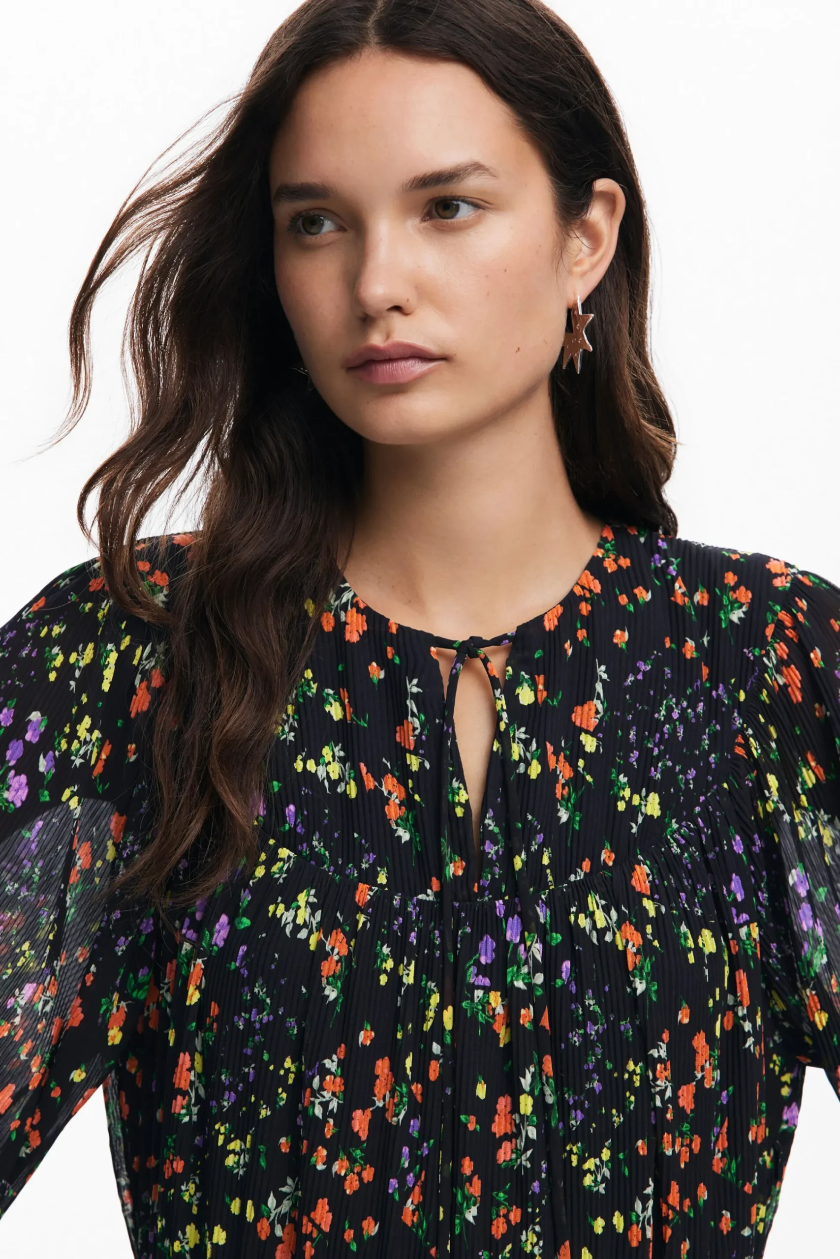 Vestidos E Macacões<Desigual Vestido midi de flores