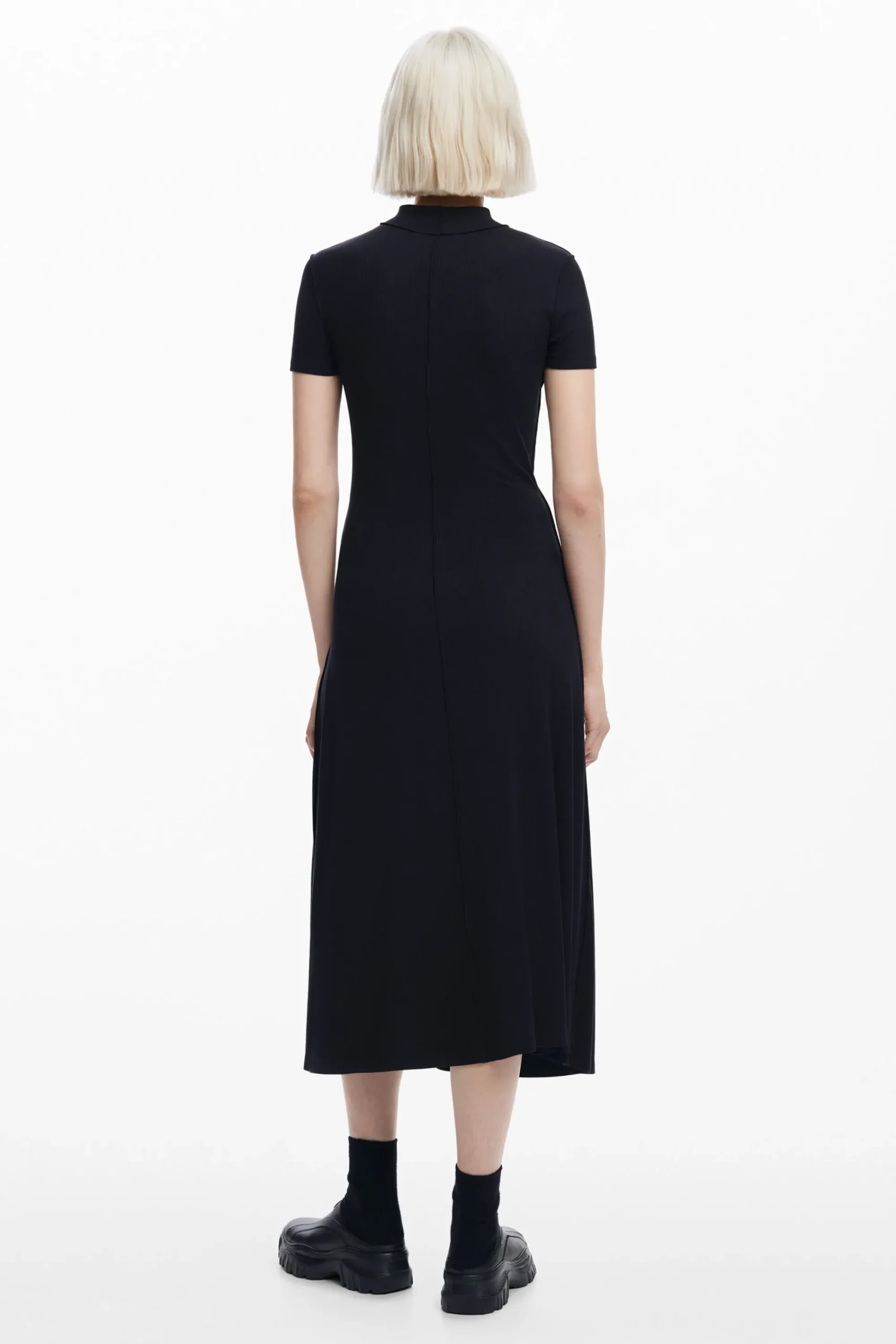 Vestidos E Macacões<Desigual Vestido midi de gola alta