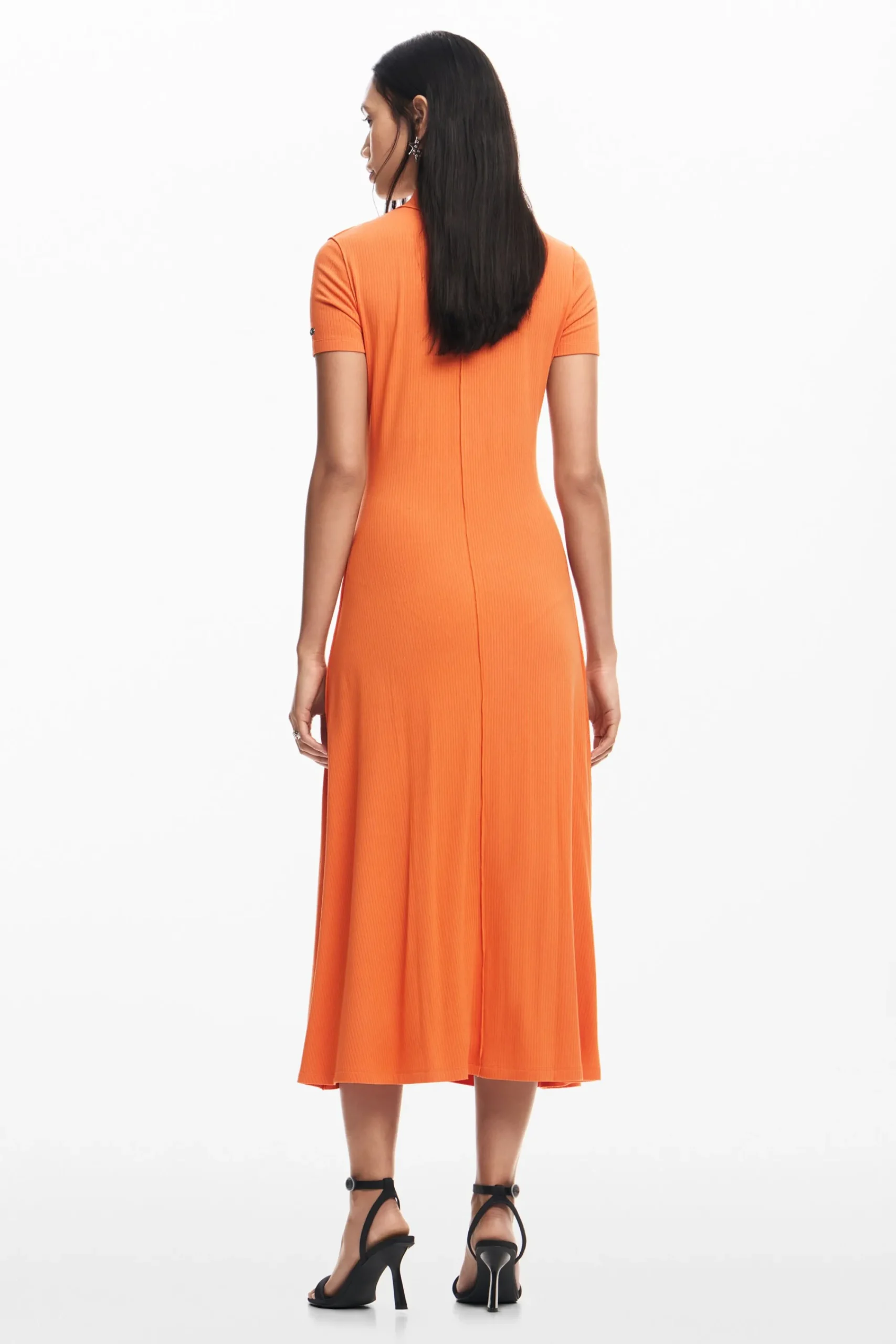 Vestidos E Macacões<Desigual Vestido midi de gola alta