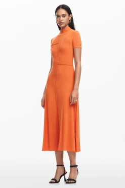Vestidos E Macacões<Desigual Vestido midi de gola alta