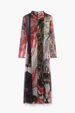 Vestidos E Macacões<Desigual Vestido midi de tul estampado