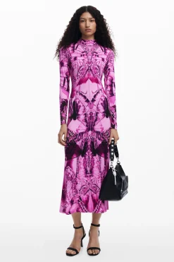 Vestidos E Macacões<Desigual Vestido midi estampado